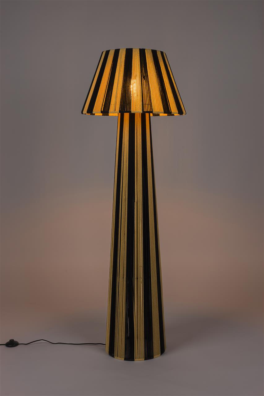 Stripe it up metal floor lamp