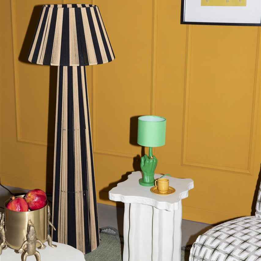 Stripe it up metal floor lamp