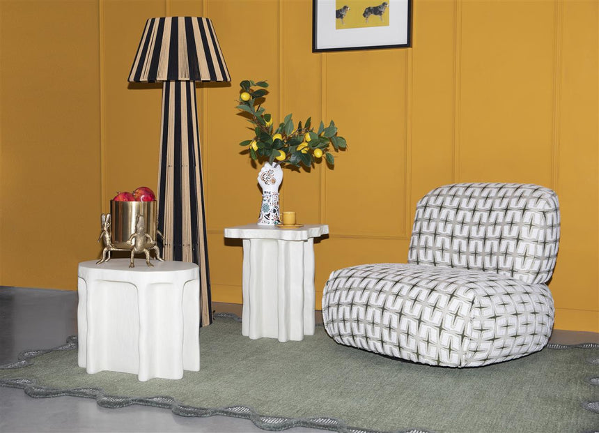 Stripe it up metal floor lamp