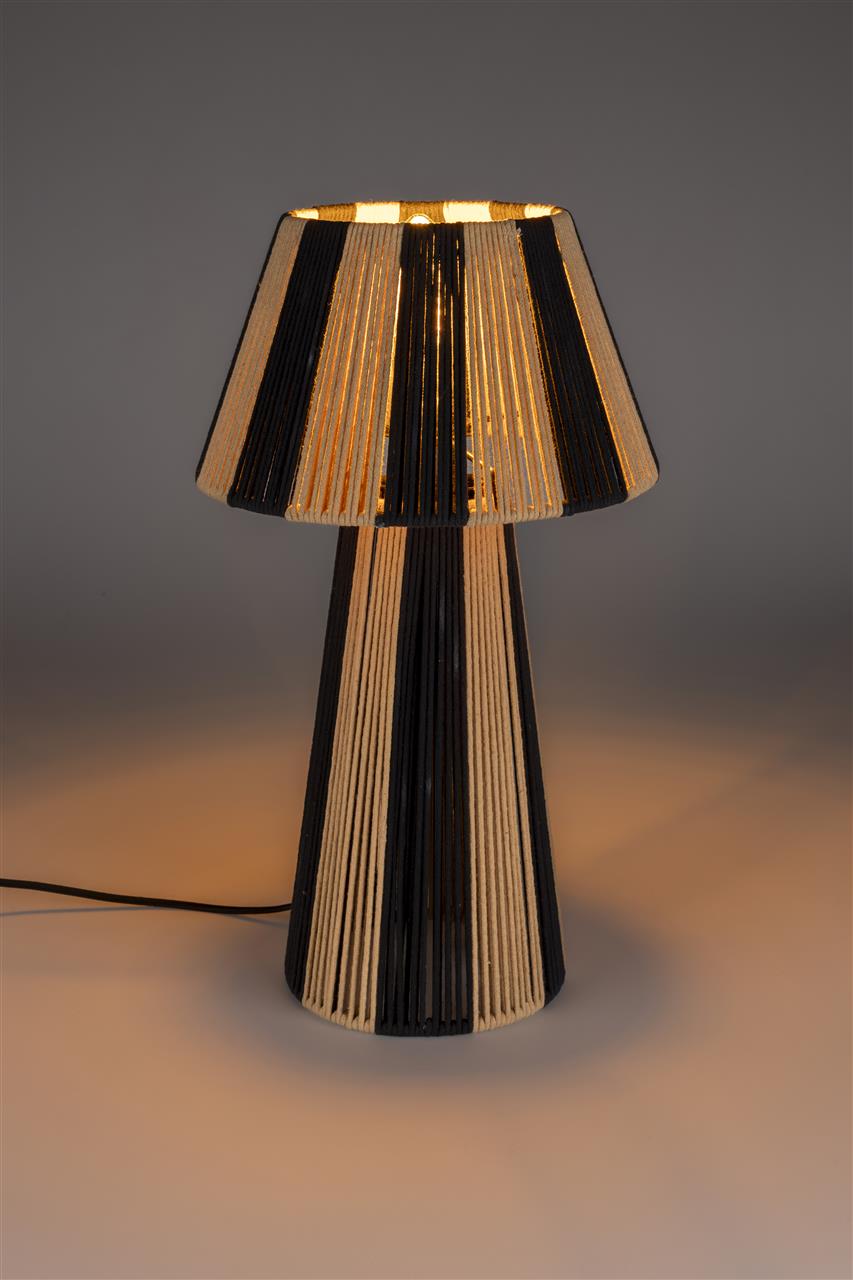 Stripe it up metal table lamp
