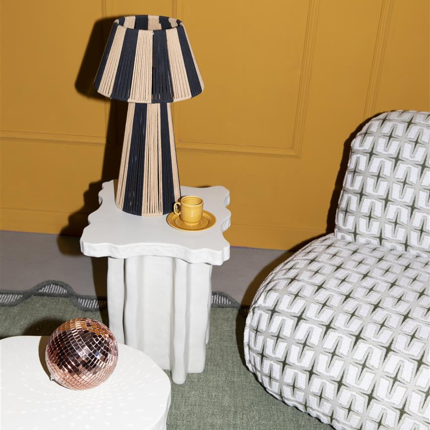 Stripe it up metal table lamp