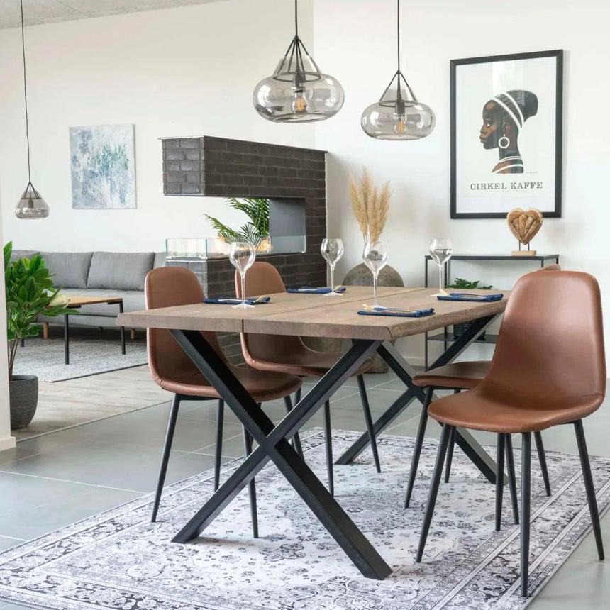 Stockholm textilbőr szék