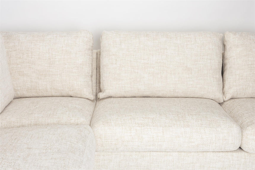 Glen sarokkanapé – Bézs kárpitozás, bal oldali kivitel