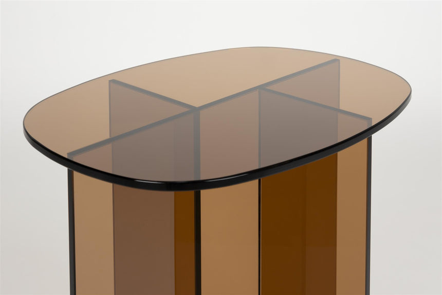 Linea üveg lerakóasztal