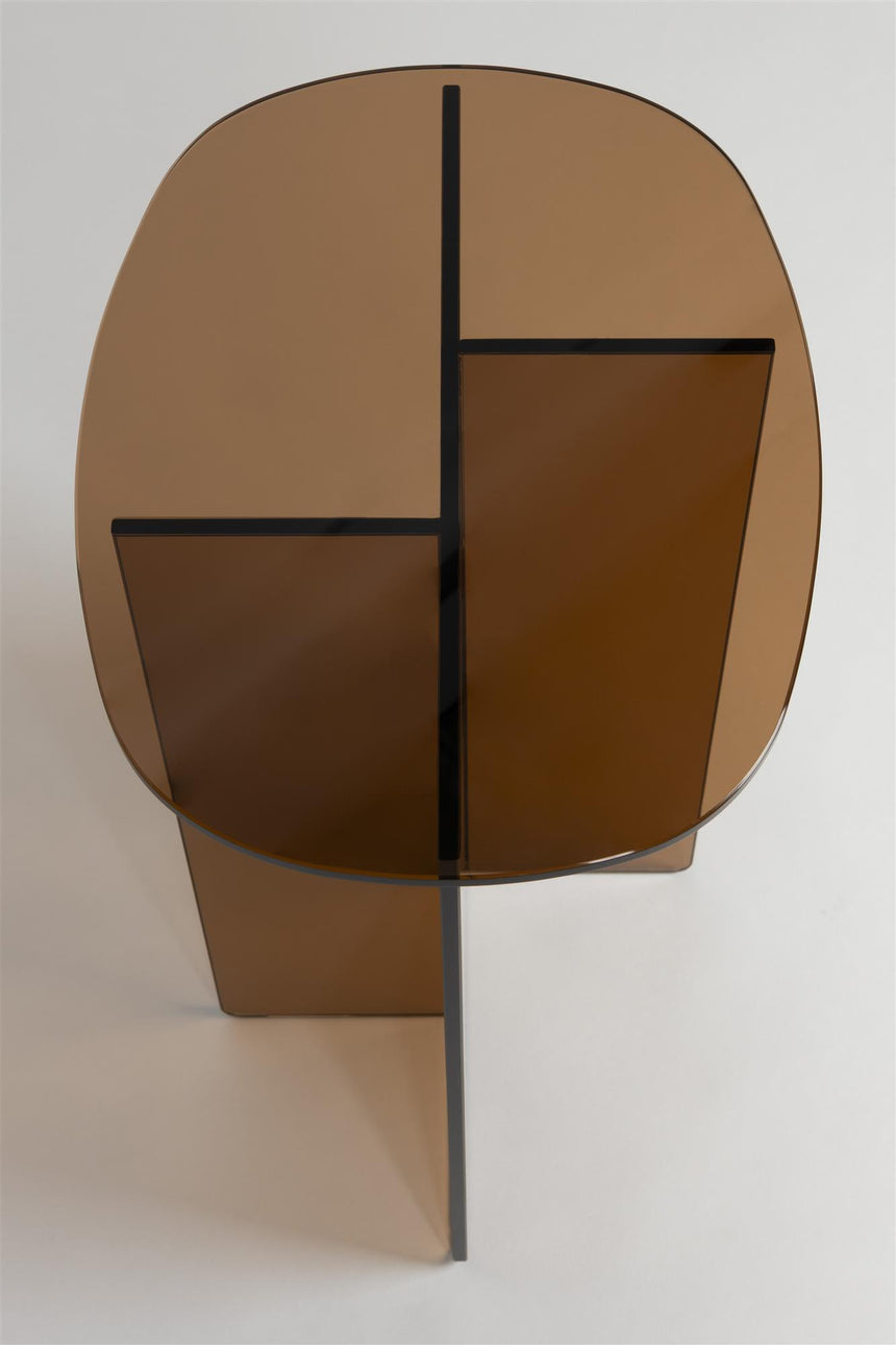 Linea üveg lerakóasztal