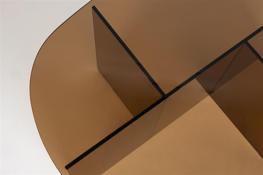 Linea üveg dohányzóasztal