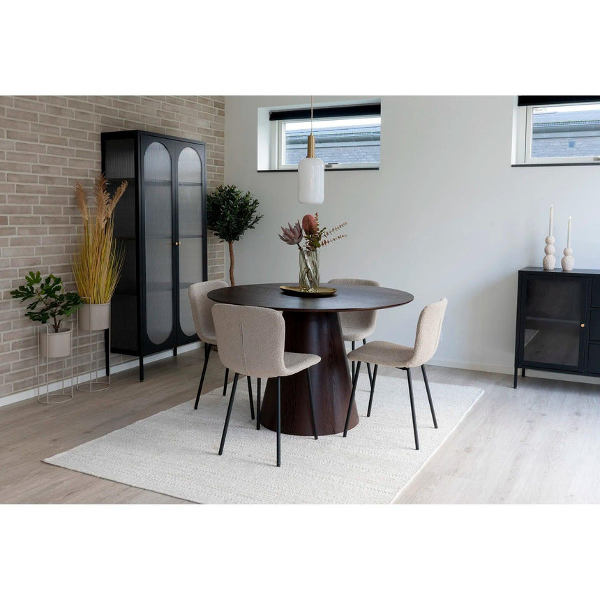 Bolton wooden dining table Ø120