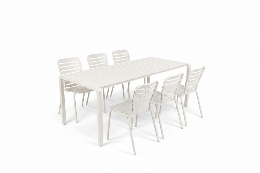 Vondel kerti garnitúra -Fehér- 6 személyes