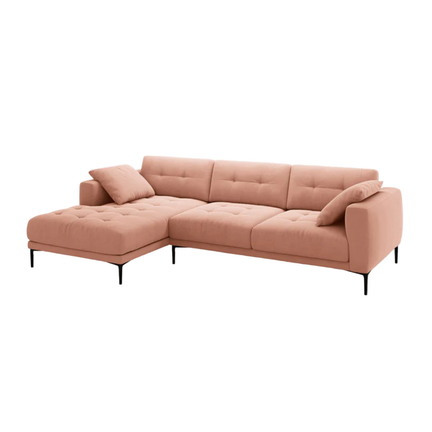 Bemy balos bársony sarokkanapé 295x174