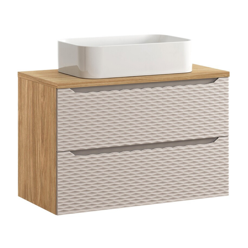 Baggy woven chenille pouf