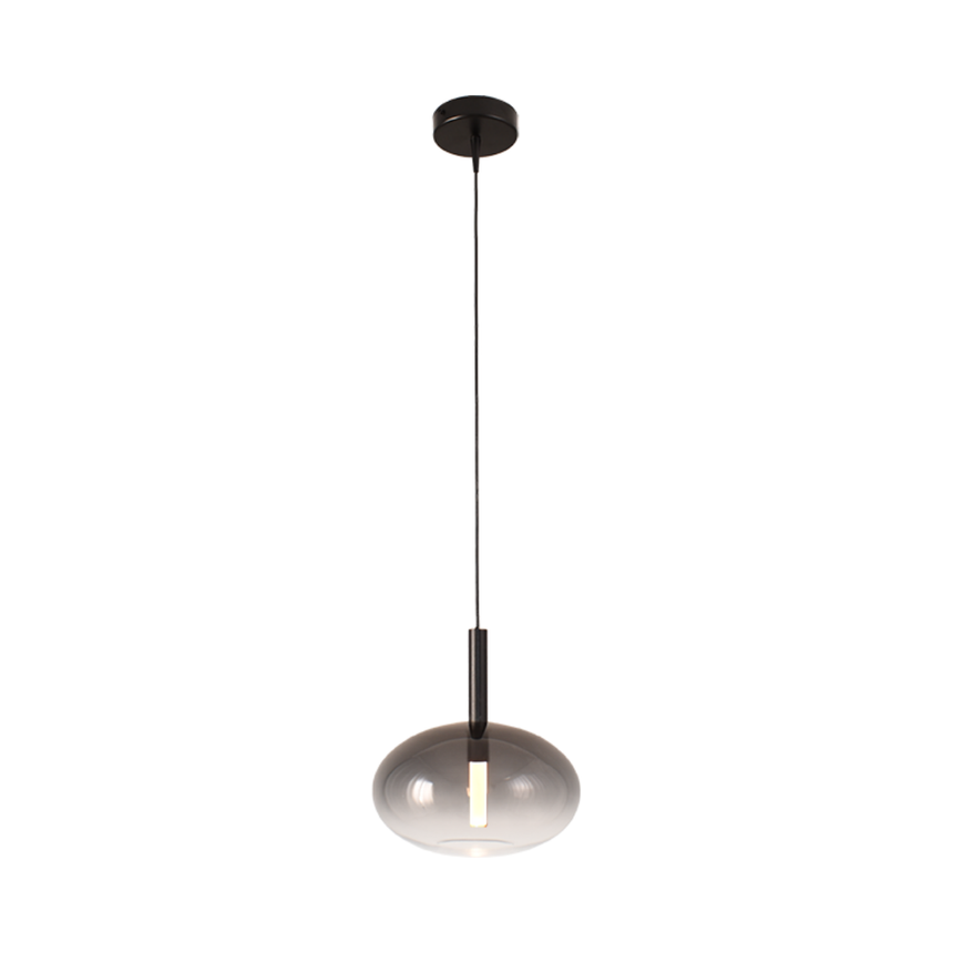 Lido világosszürke üveg függőlámpa