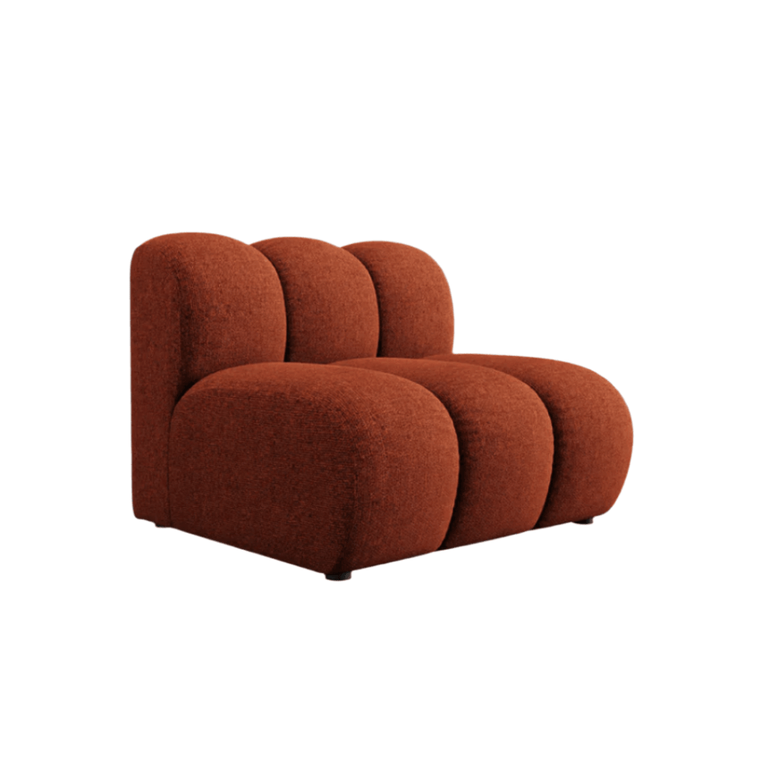 Lupine chenille armchair