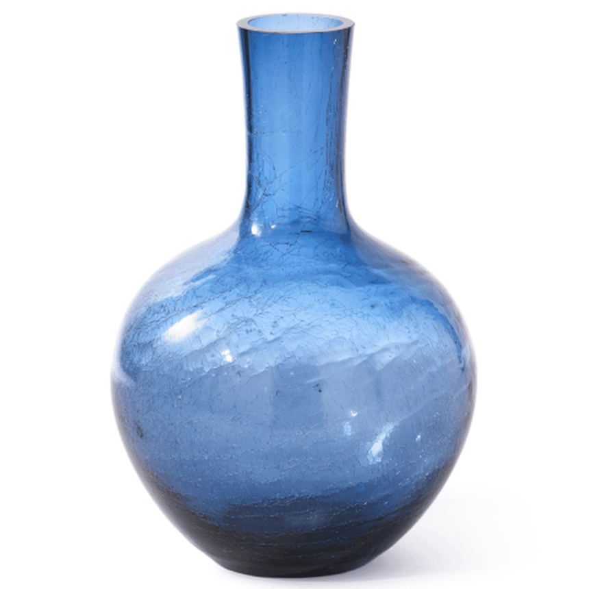 Crackled Ball glass vase 50cm