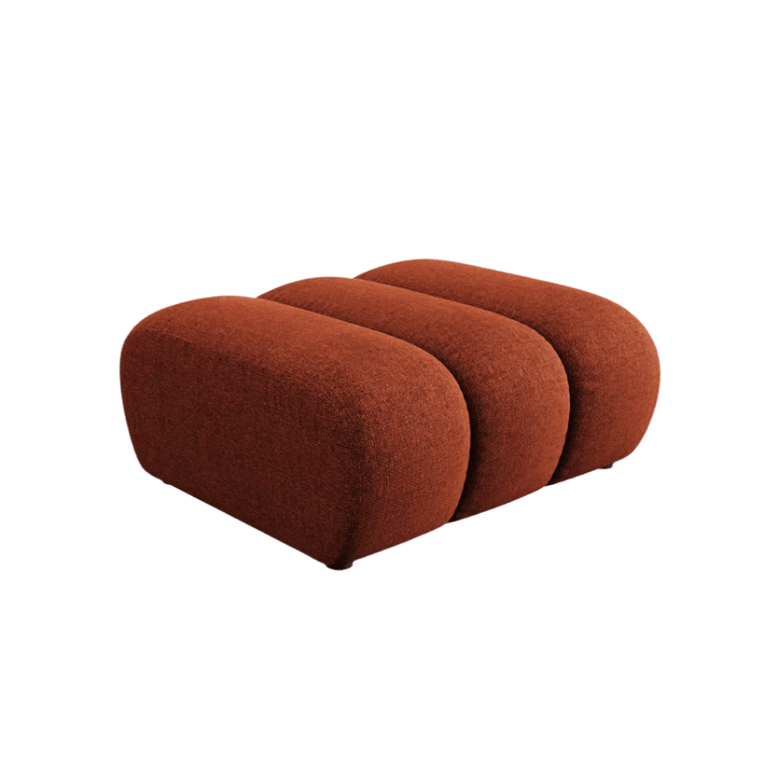 Lupine chenille pouf