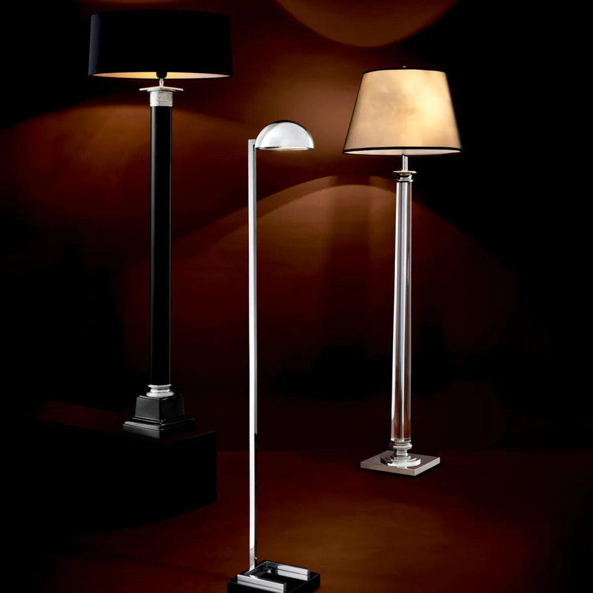 Monaco velvet floor lamp