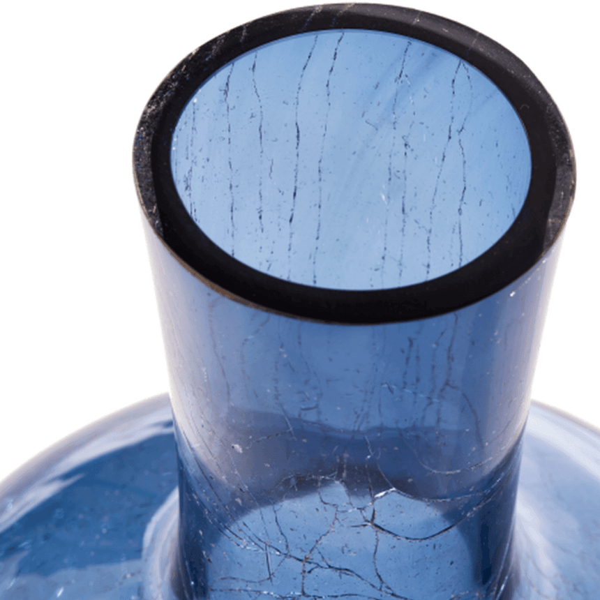 Crackled Ball glass vase 50cm