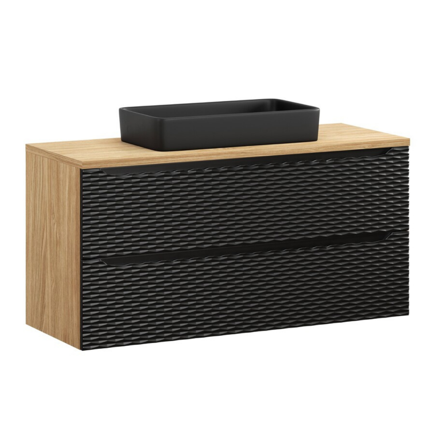 Baggy woven chenille pouf