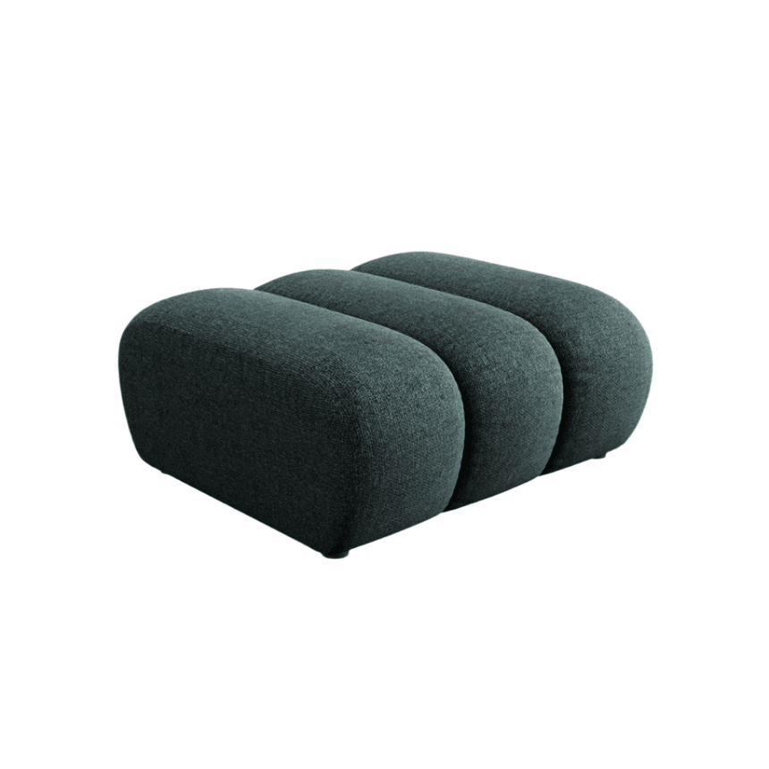 Lupine chenille pouf