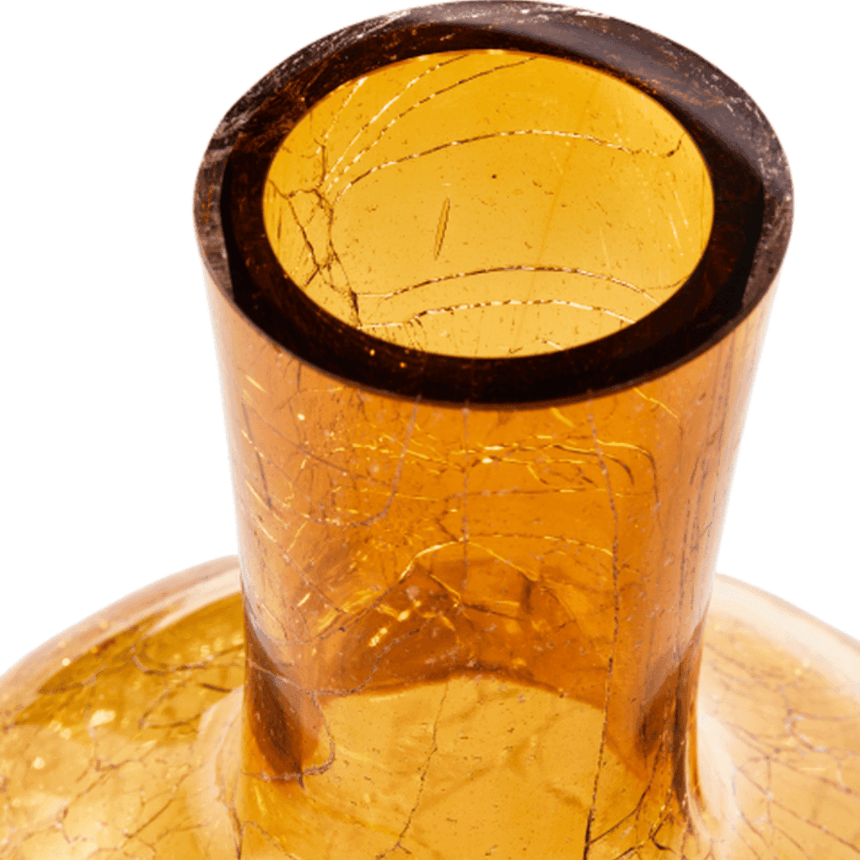 Crackled Ball glass vase 50cm