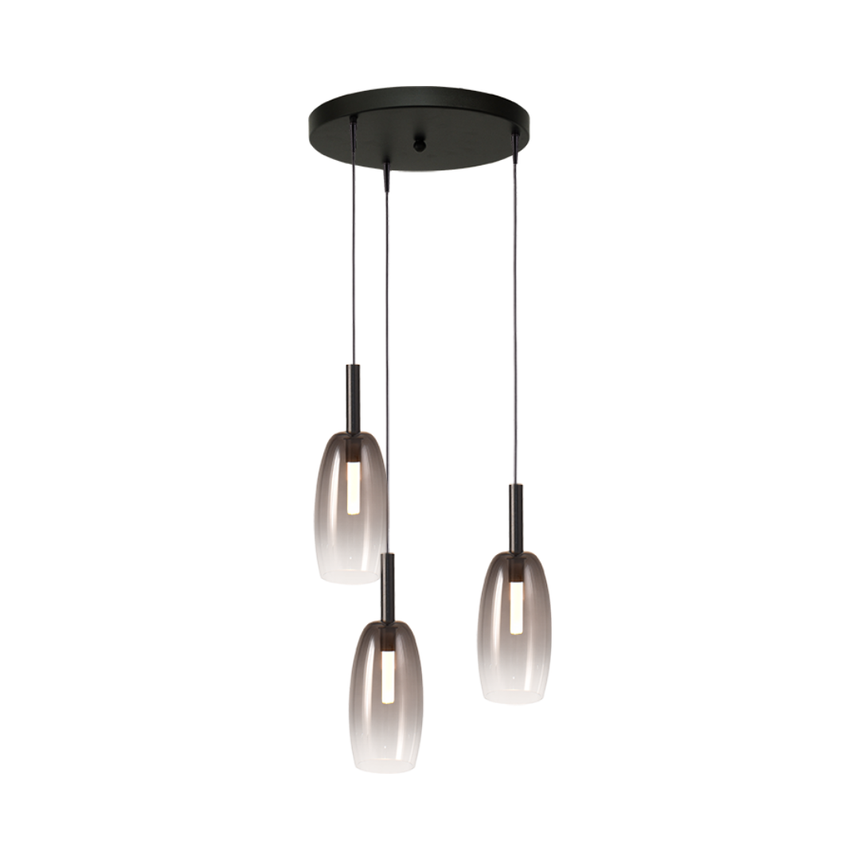 Lido világosszürke üveg függőlámpa