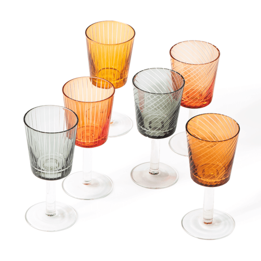 Library üveg borospohár szettben