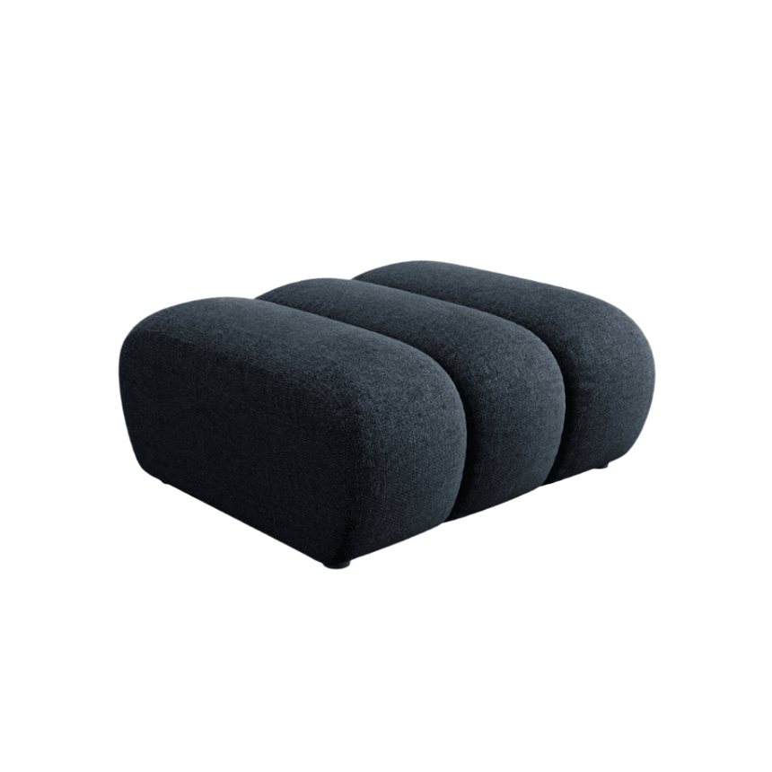 Lupine chenille pouf