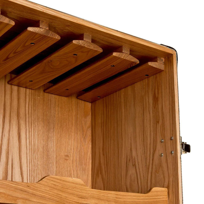 Martini Bianco wooden bar cabinet with black trim