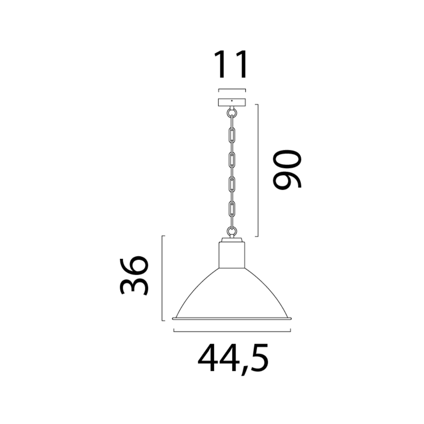 Model 2011 fém függőlámpa