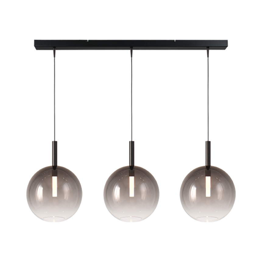 Lido világosszürke üveg függőlámpa