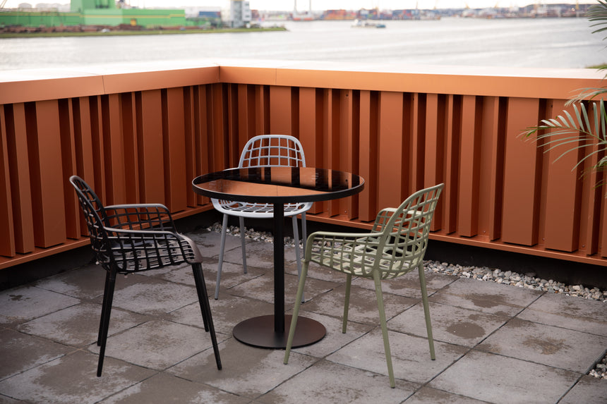 Albert glass bistro table