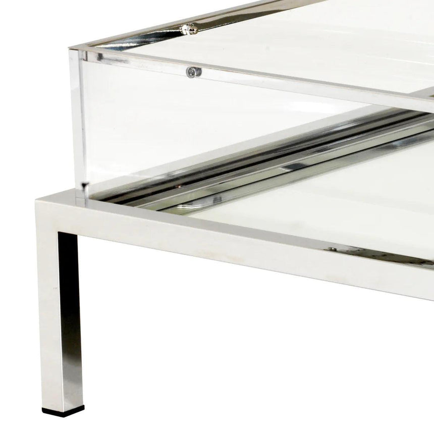 Harvey glass coffee table 140x85