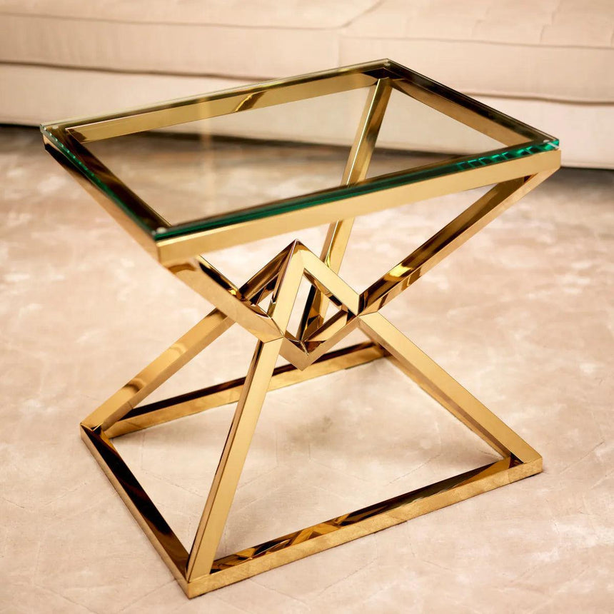 Connor glass side table