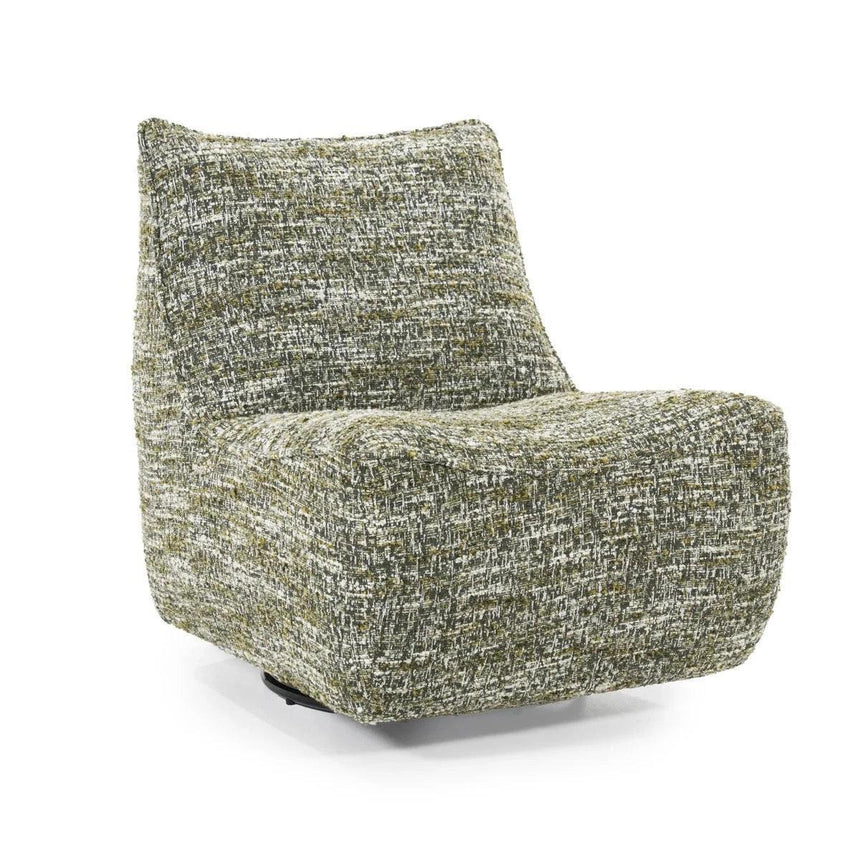 Loys fabric swivel armchair
