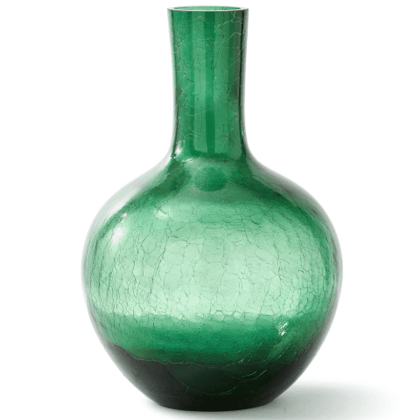 Crackled Ball glass vase 50cm