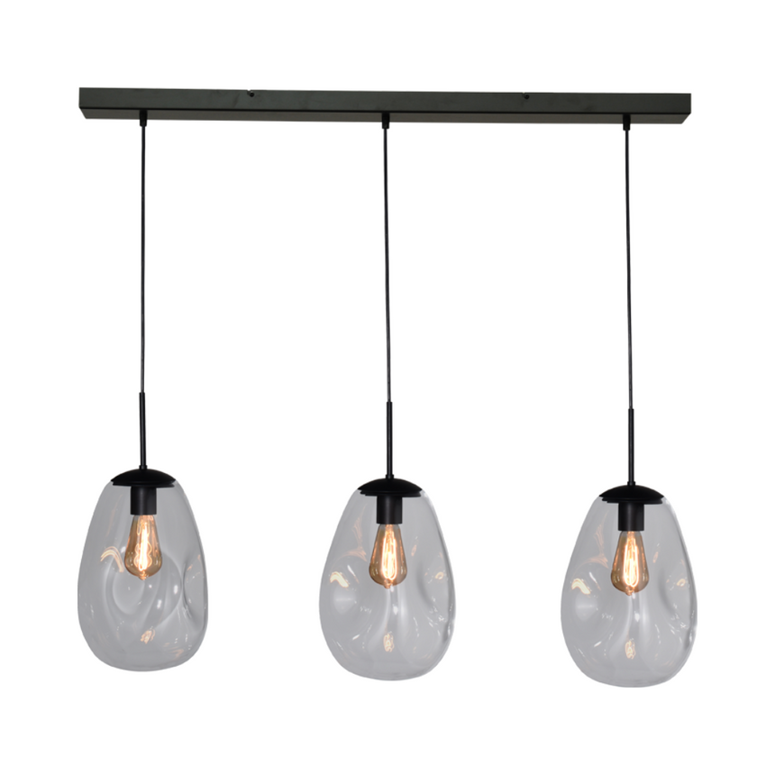 Lava 3 izzós átlátszó üveg függőlámpa