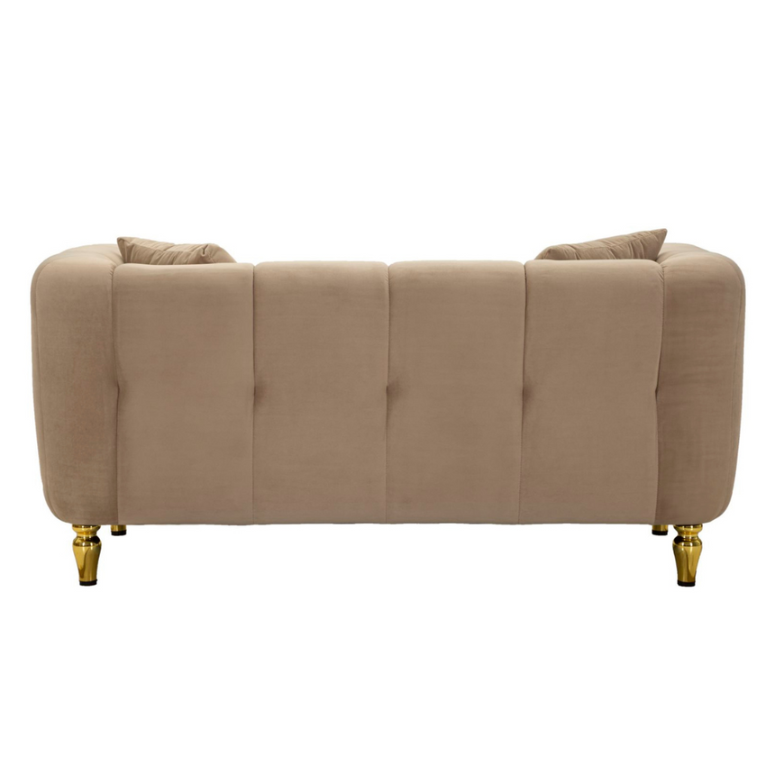 Alma 2-seater velvet sofa