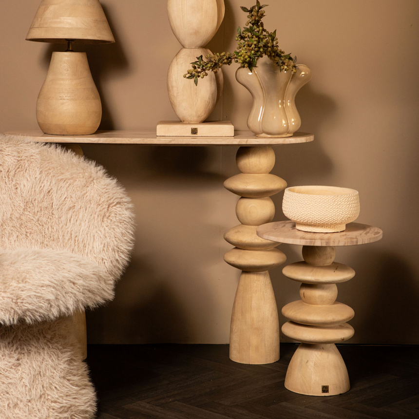 Noa wooden bedside table