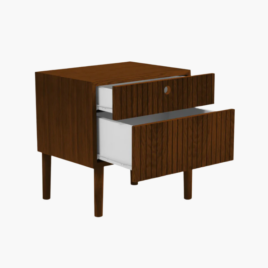 Noa wooden bedside table
