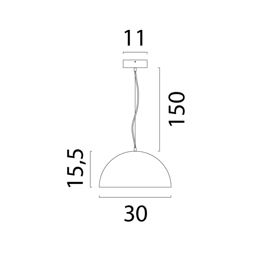 Larino 1-bulb oil-filled metal pendant lamp