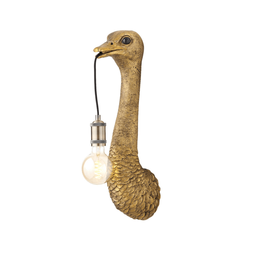 Ostrich small resin wall lamp