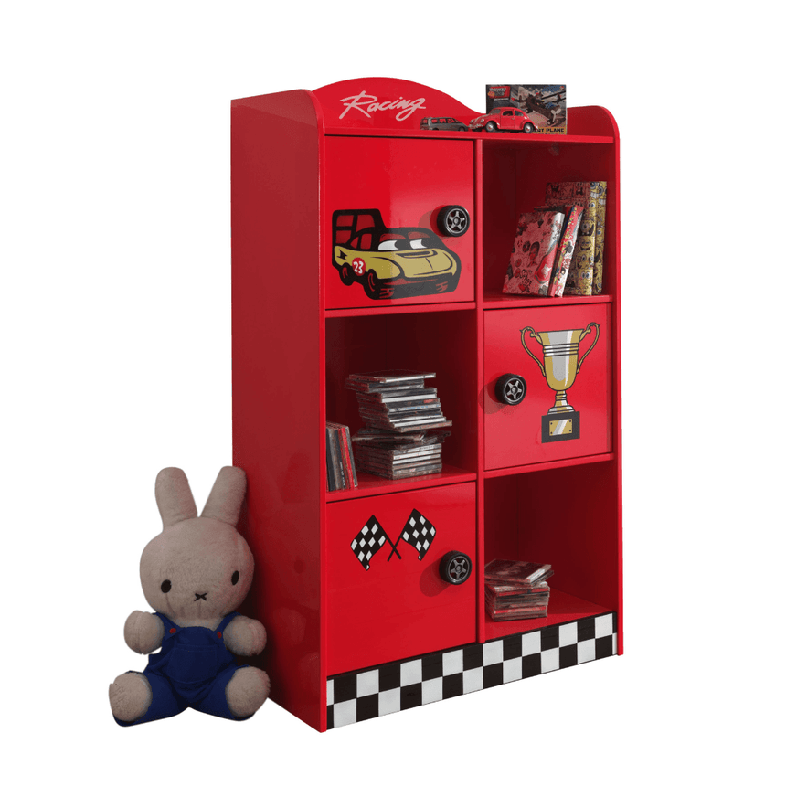 Auto wooden children's wardrobe