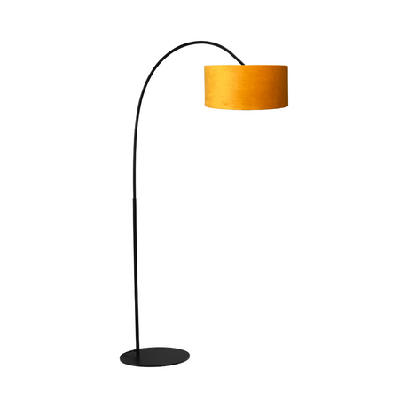 Arch fabric floor lamp with black frame 183x91