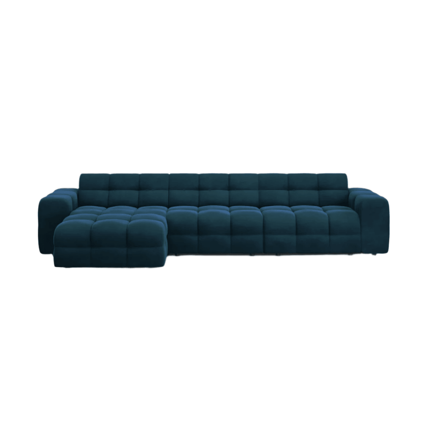 Kendal left velvet corner sofa 357x173