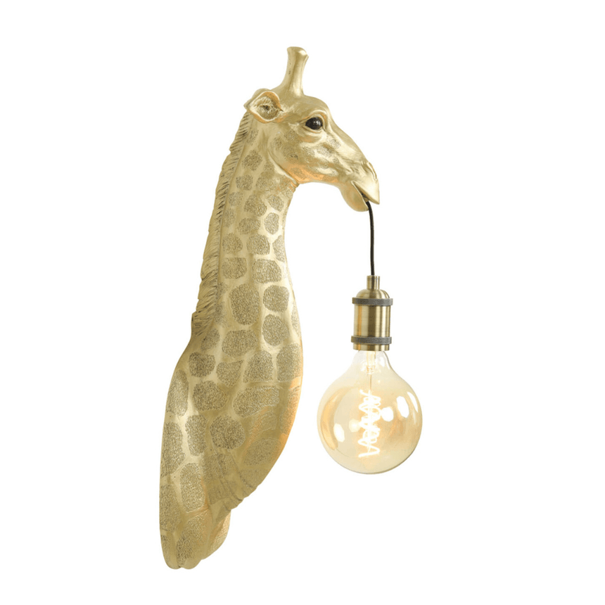 Giraffe resin wall lamp