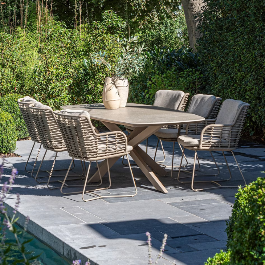 Prado kerámia kerti asztal