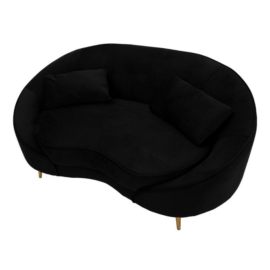 Oslo 2-seater velvet sofa