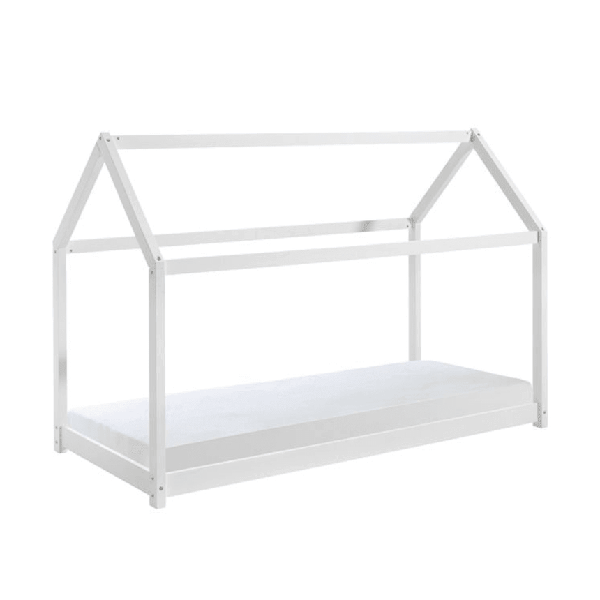 Cabane fa házikó gyerekágy, 90x200 matraccal