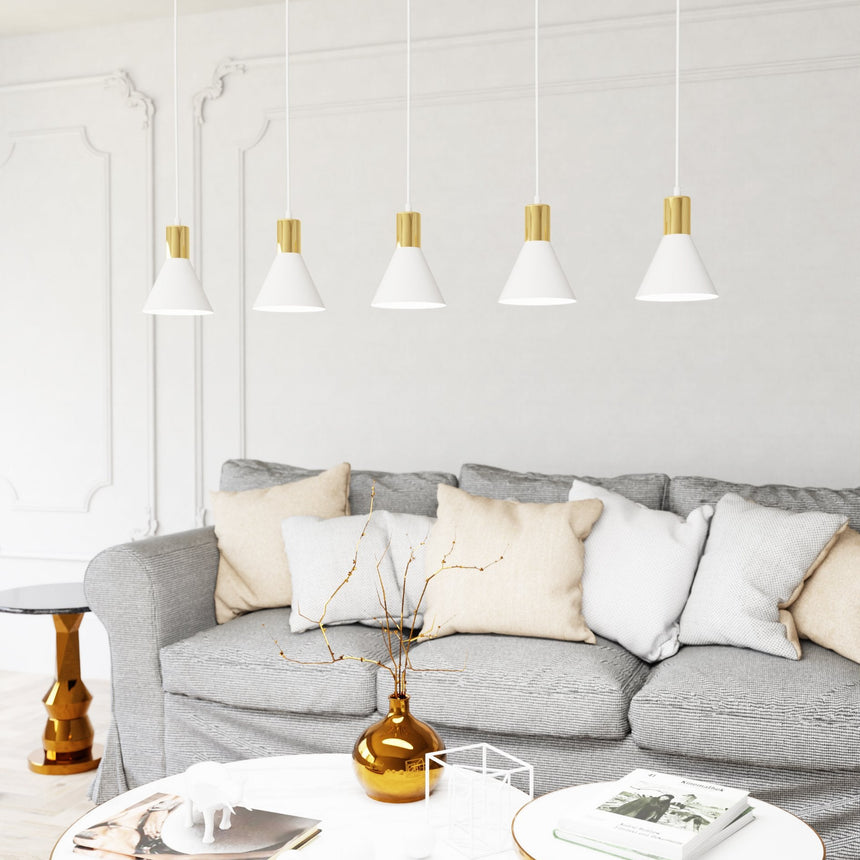 Rosa 5 fém függőlámpa