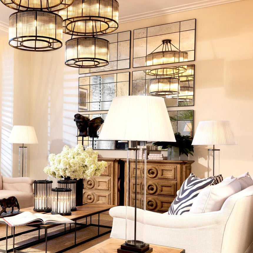 Mountbatten fa tükör antik tükörüveggel - Dutch Home