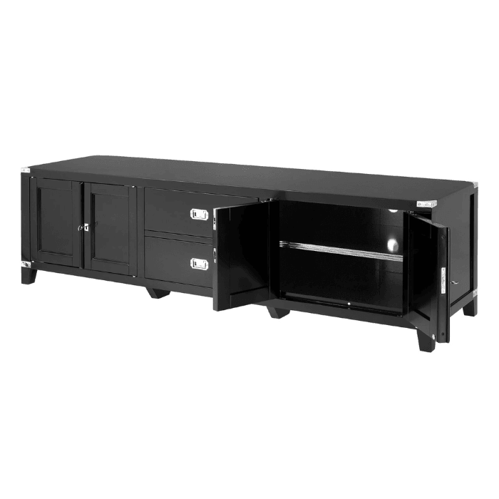 Military wooden TV stand